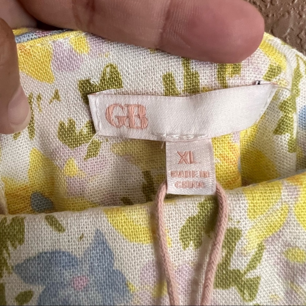 GB Halter Ruffle Floral Pattern Dress Size XL NWT - Picture 9 of 10